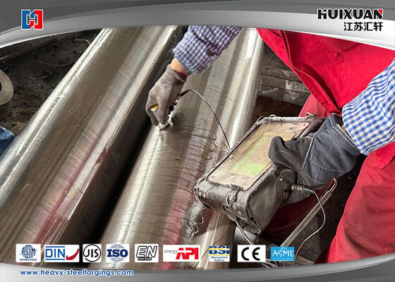 مطروقات الفولاذ السبائكي 25Cr2Ni4MoV، 34CrNiMo6 عمود فولاذي ثقيل، عمود محرك.